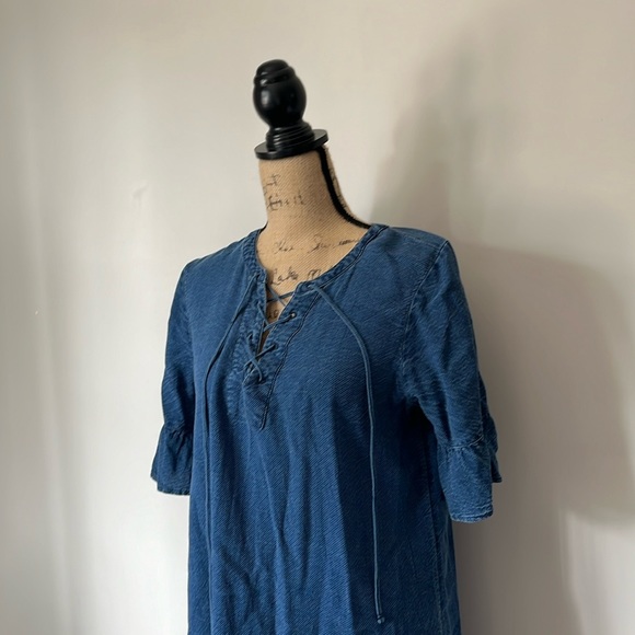 NWOT midi denim dress - Picture 4 of 8